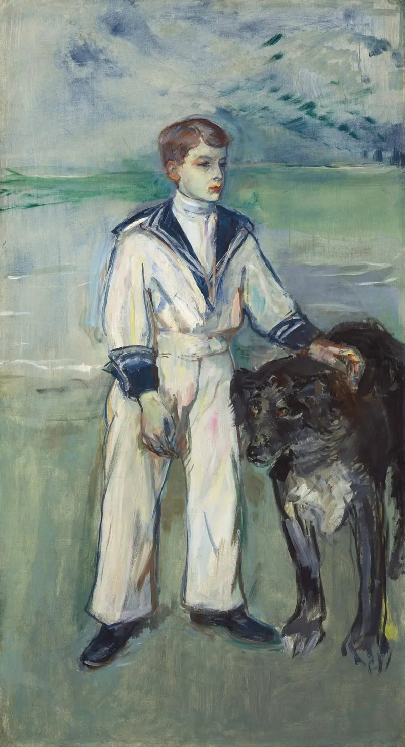 Het Kind met de Hond, zoon van Mevrouw Marthe en de Teef Pamela, Taussat - Henri de Toulouse-Lautrec