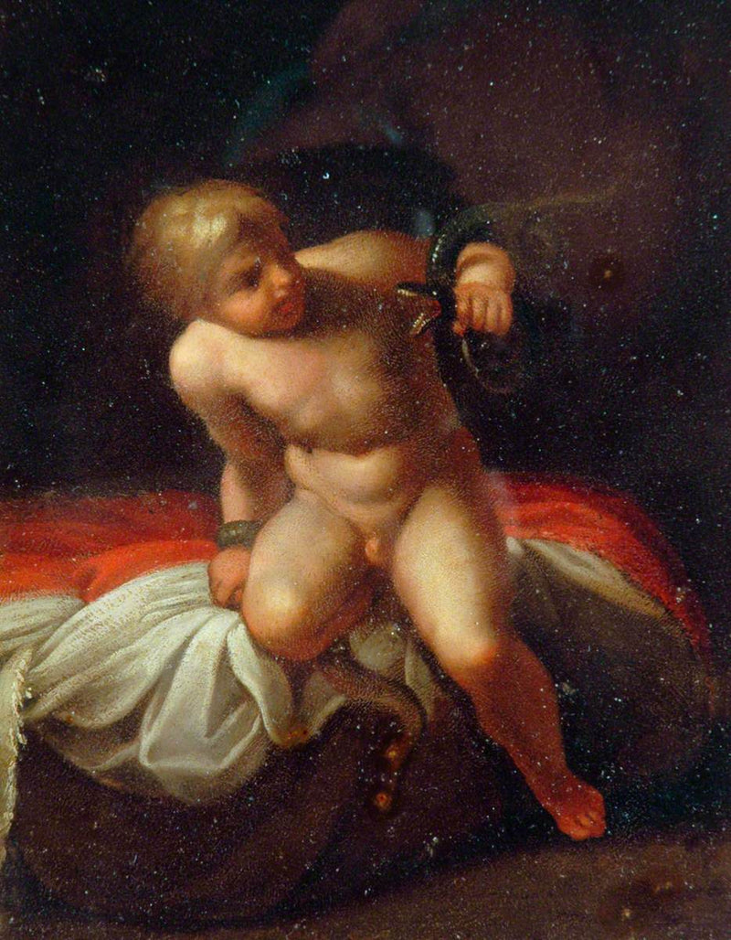 Het kind Hercules - Annibale Carracci