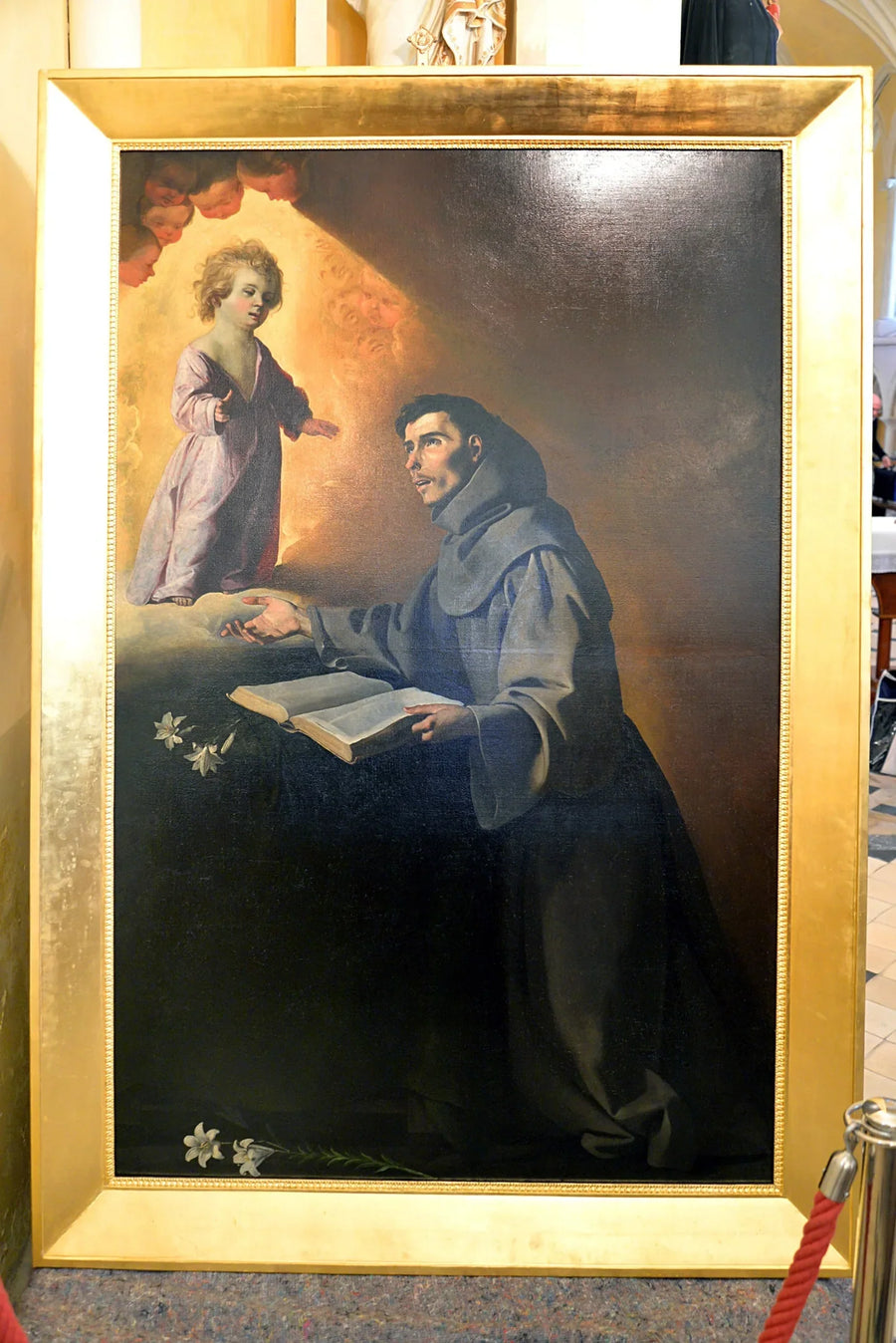 Het Kind Jezus dat verschijnt aan Sint-Antonius van Padua - Francisco de Zurbarán