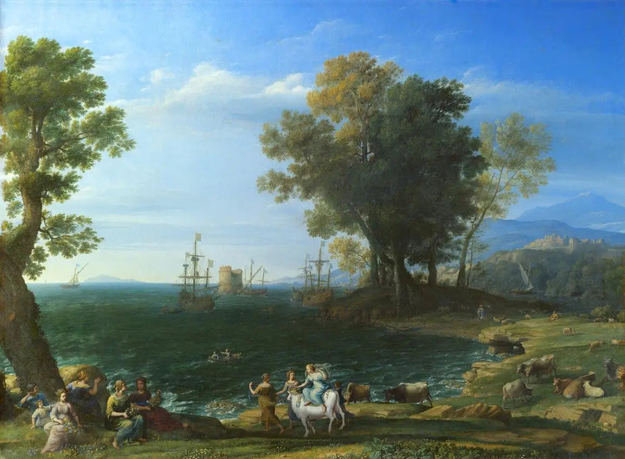 De Ontvoering van Europa - Claude Lorrain