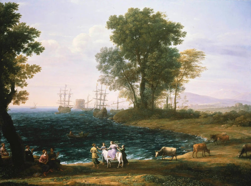 Het Onttrekken van Europa - Claude Lorrain