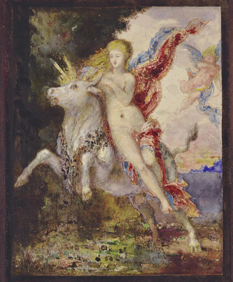 De verwijdering van Europa - Gustave Moreau