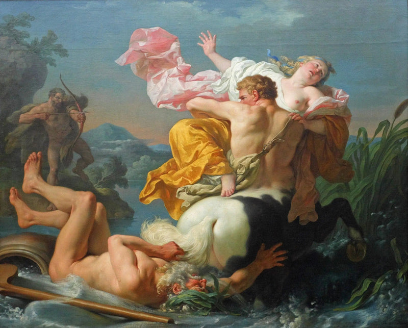 De ontvoering van Dejanira door de centaur Nessus - Louis Jean François Lagrenée

Source:
L'enlèvement de Déjanire par le centaure Nessus - Louis Jean François Lagrenée