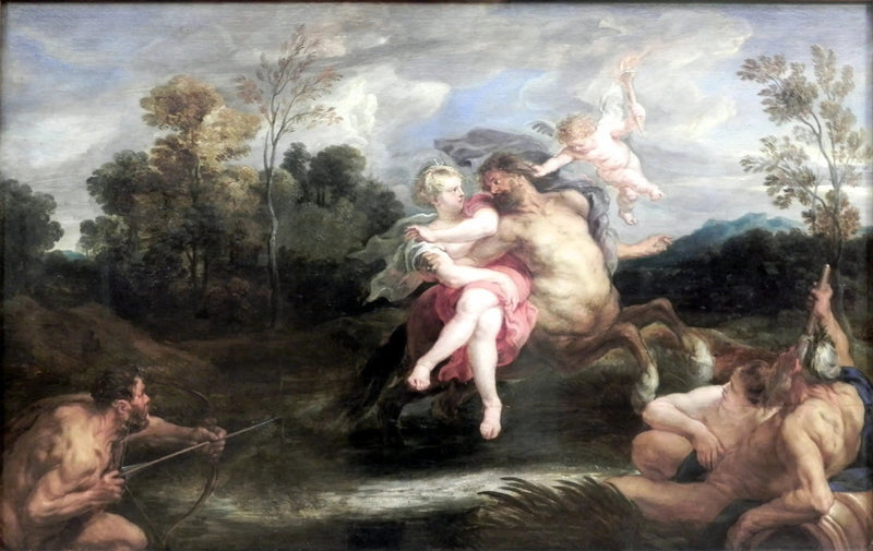 De ontvoering van Deianira door de centaur Nessus - Peter Paul Rubens