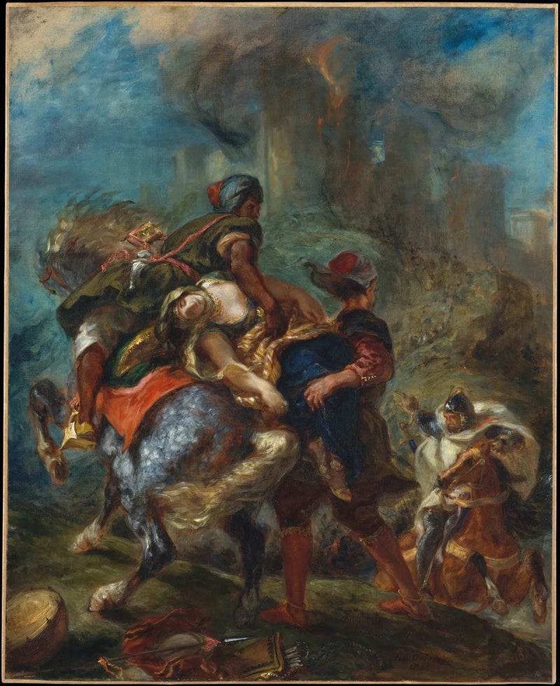 De Ontvoering van Rebecca - Eugène Delacroix