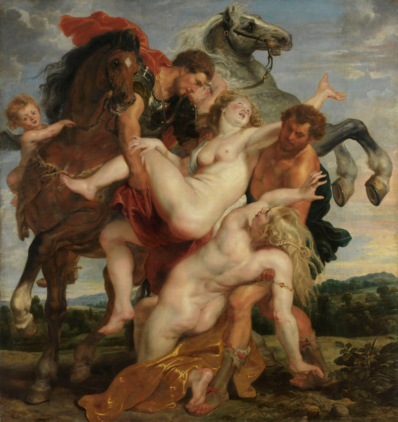 De Ontvoering van de Meisjes van Leucippe - Peter Paul Rubens