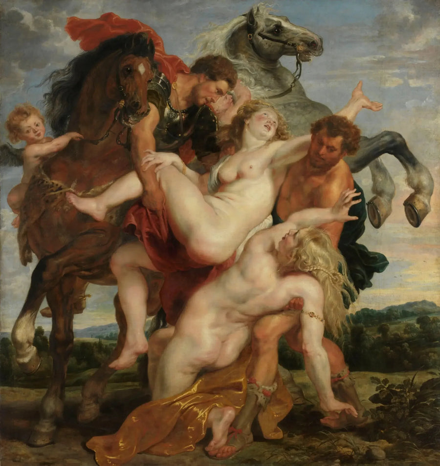 De Ontvoering van de Meisjes van Leucippe - Peter Paul Rubens