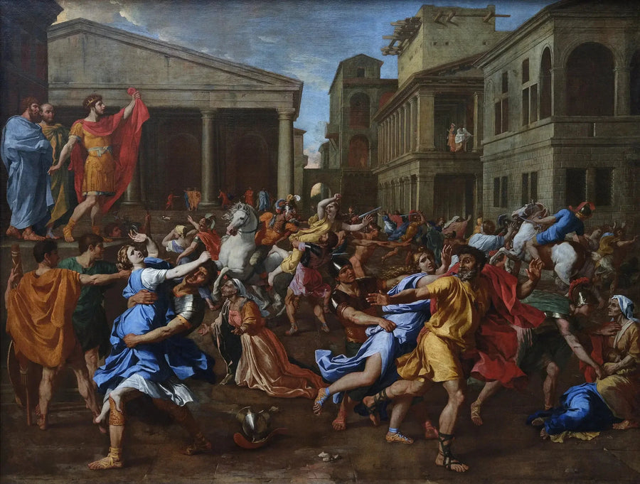 De Ontvoering van de Sabijnen - Nicolas Poussin