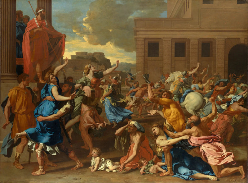 De Ontvoering van de Sabijnen - Nicolas Poussin