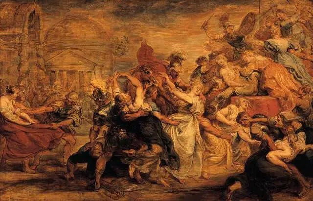 De Ontvoering van de Sabijnen - Peter Paul Rubens