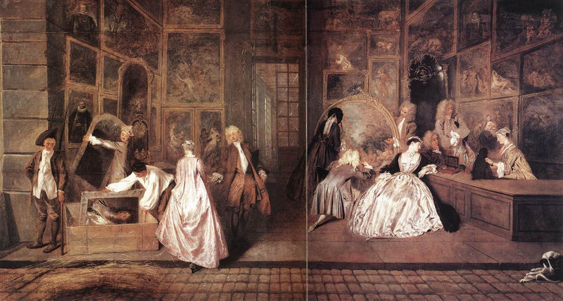 De Signatuur van Gersaint - Antoine Watteau