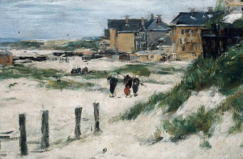 De ingang van Berck - Eugène Boudin