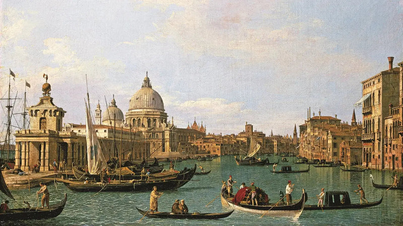 De ingang van het Canal Grande bij Punta della Dogana en Santa Maria della Salute - Canaletto

Source:
L'entrée du Canal Grande à la Punta della Dogana et à la Santa Maria della Salute - Canaletto