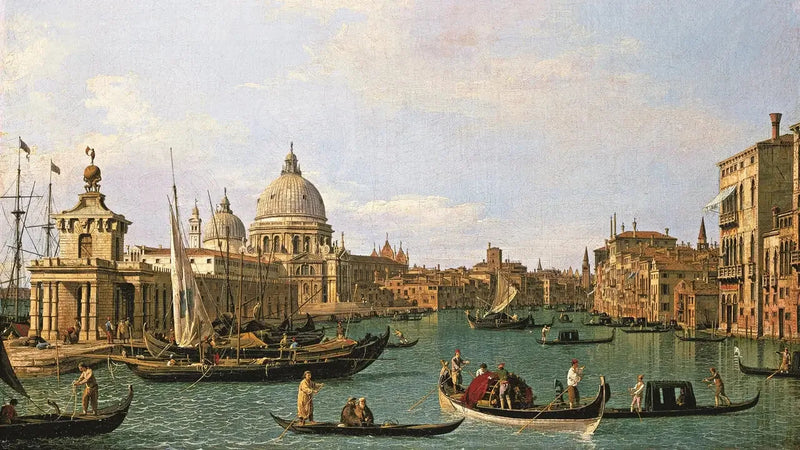 De ingang van het Canal Grande bij Punta della Dogana en Santa Maria della Salute - Canaletto

Source:
L'entrée du Canal Grande à la Punta della Dogana et à la Santa Maria della Salute - Canaletto