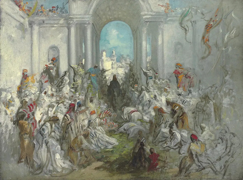 De intocht van Christus in Jeruzalem - Gustave Doré