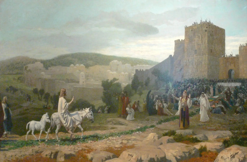 De Intocht van Christus in Jeruzalem - Jean-Léon Gérôme