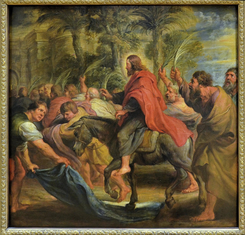 De Intocht van Christus in Jeruzalem - Peter Paul Rubens