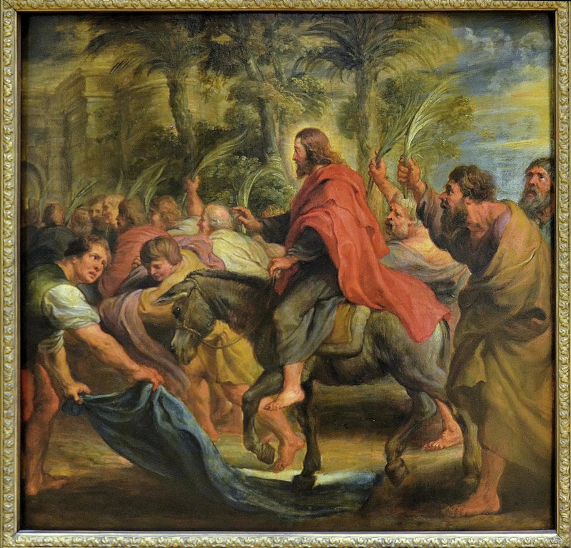 De Intocht van Christus in Jeruzalem - Peter Paul Rubens