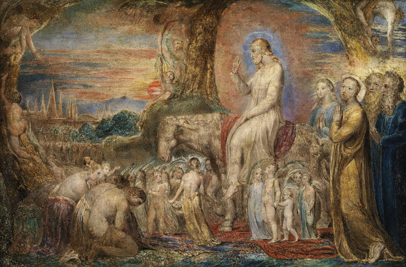 De intocht van Christus in Jeruzalem - William Blake