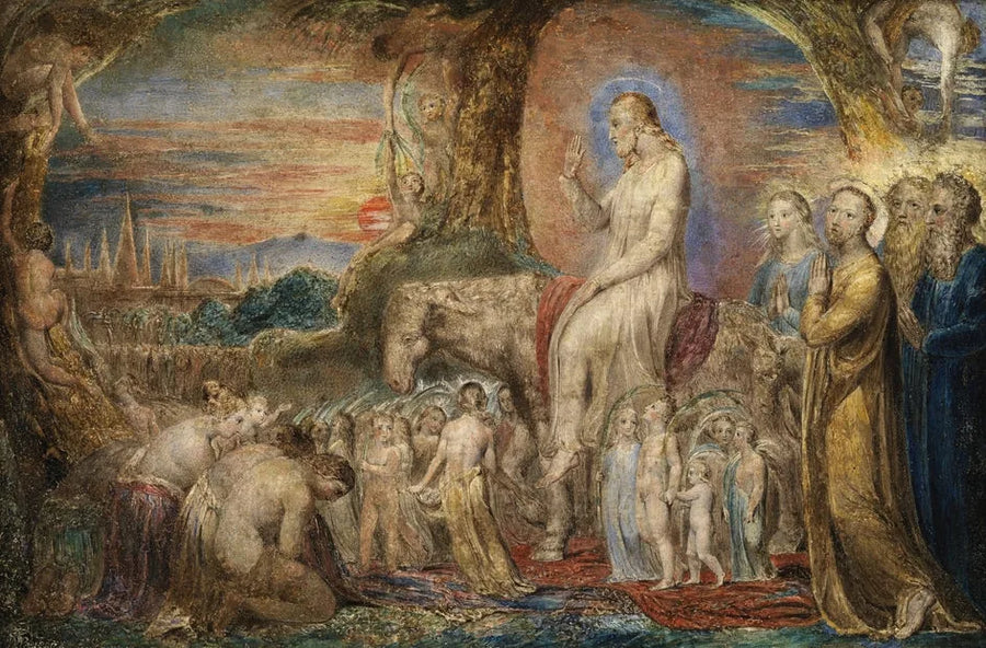 De intocht van Christus in Jeruzalem - William Blake
