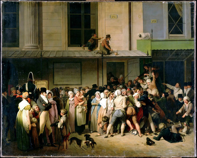 De ingang van het theater van de Ambigu-Comique tijdens een gratis voorstelling - Louis-Léopold Boilly

Source:
L'Entrée du théâtre de l'Ambigu-Comique à une représentation gratis - Louis-Léopold Boilly