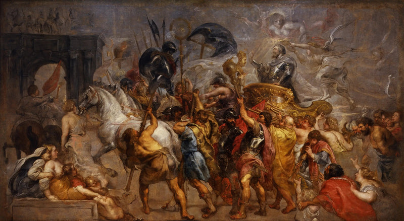 De Triomfantelijke Ingang van Hendrik IV in Parijs - Peter Paul Rubens