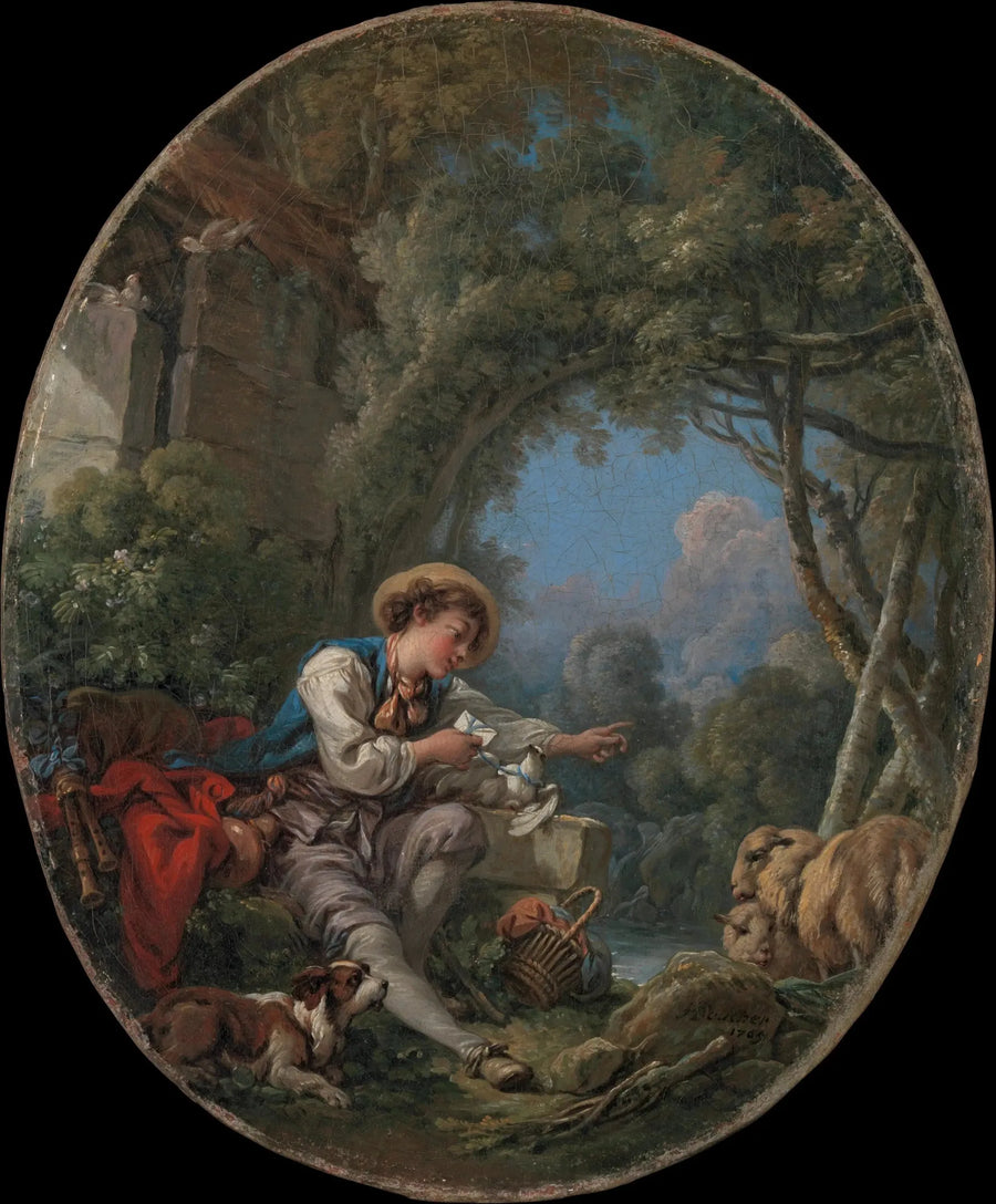 De verzending van de boodschapper - François Boucher