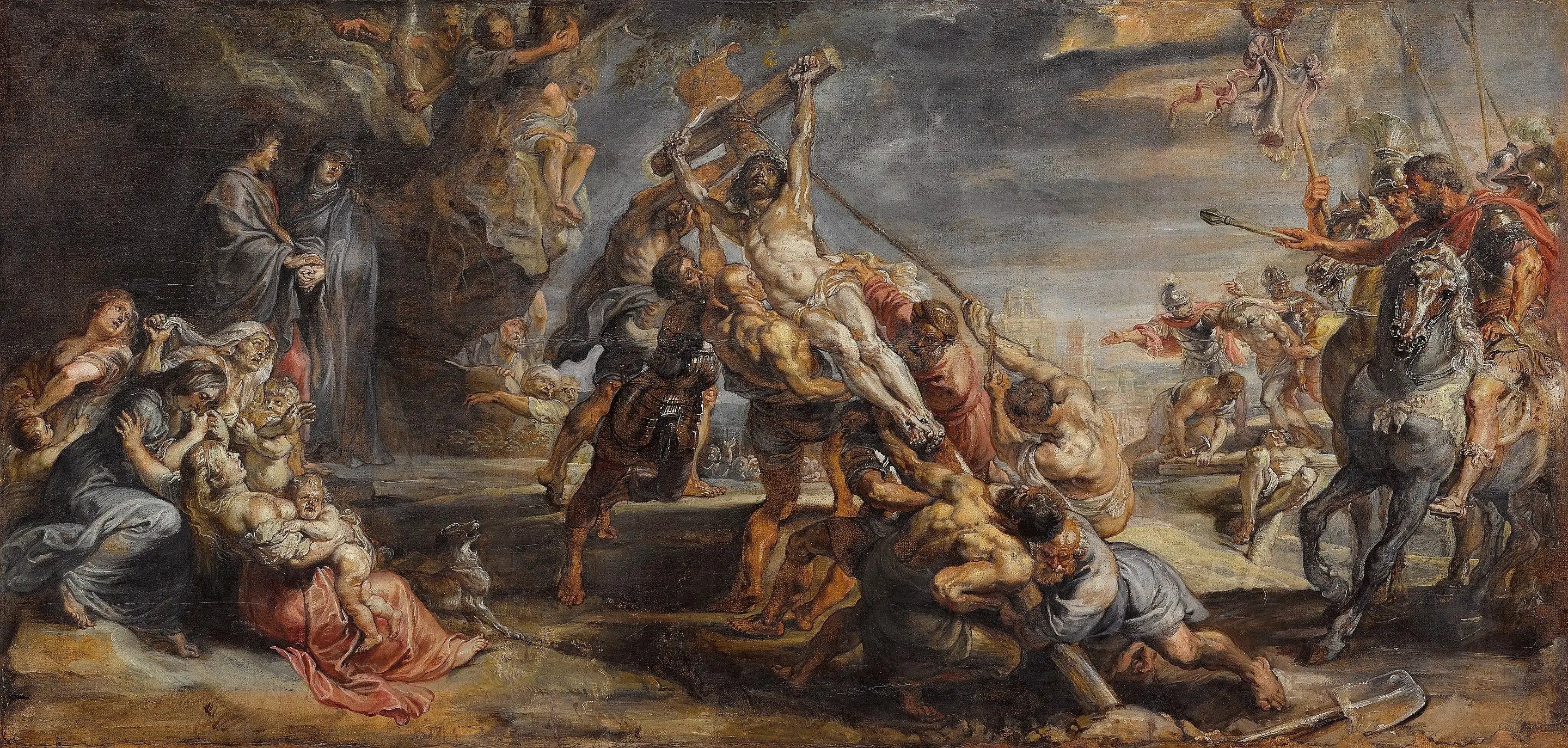 L'Érection de la Croix - Peter Paul Rubens image 1 reproduction d’œuvre d’art à l’huile