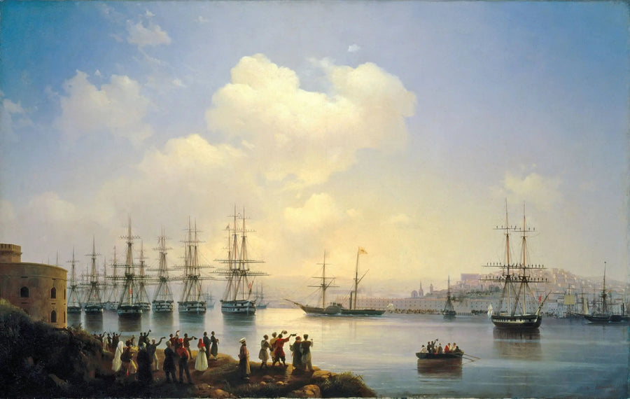 Het Russische eskadron op de wegen van Sebastopol - Ivan Aïvazovski

Source:
L'escadron russe sur les routes de Sébastopol - Ivan Aïvazovski