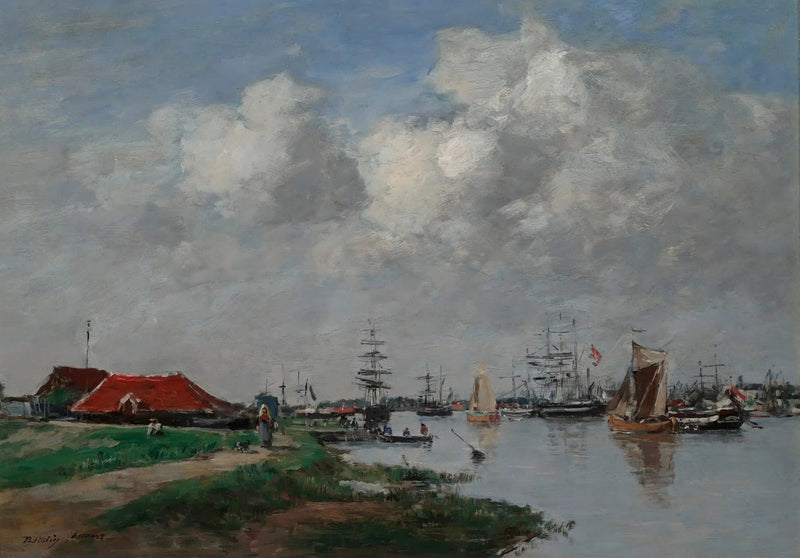 De Schelde in Antwerpen - Eugène Boudin