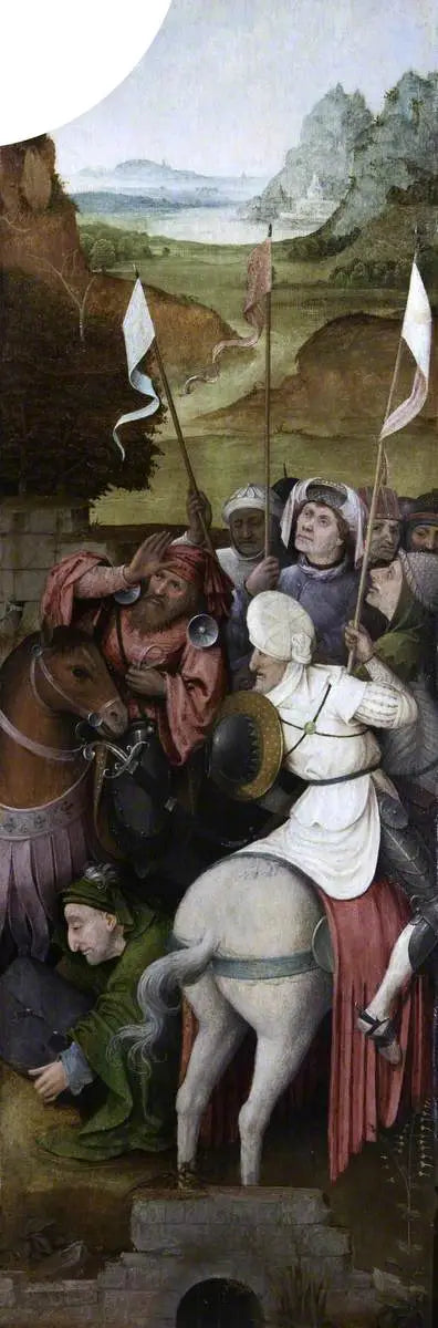 De Opdracht van de Wijzen (drieluik, binnenkant van de rechtervleugel) - Hieronymus Bosch