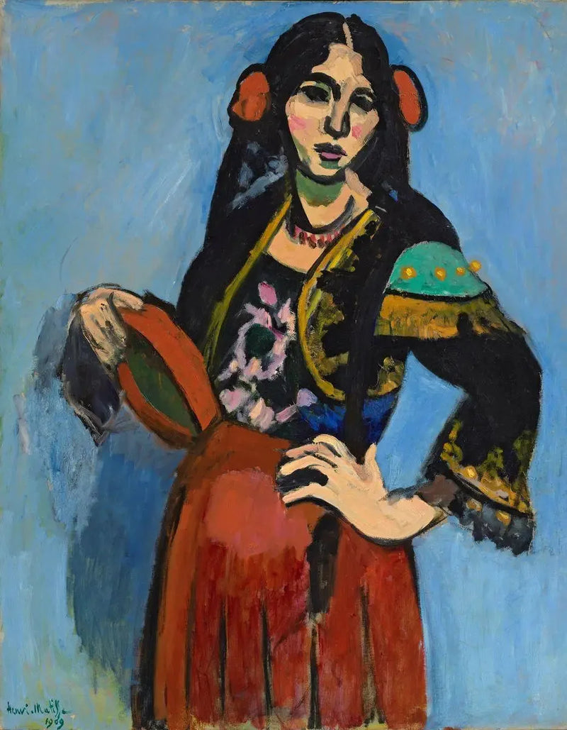 De Spaanse met de tambourijn - Henri Matisse