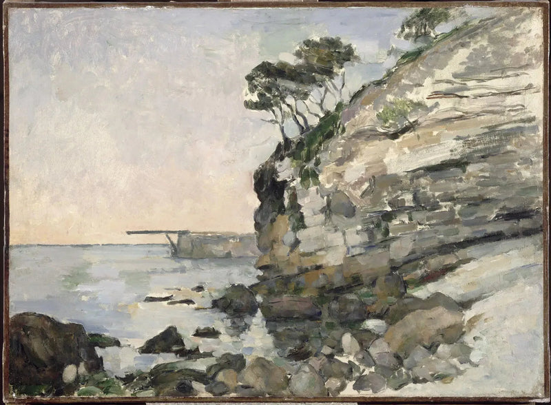 L'Estaque, avondlicht effect - Paul Cézanne
