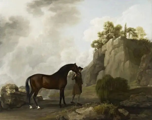 De Arabische hengst van de markies de Rockingham, gereden door een hoefsmid bij Creswell Crags - George Stubbs

Source:
L'étalon arabe du marquis de Rockingham mené par un palefrenier à Creswell Crags - George Stubbs