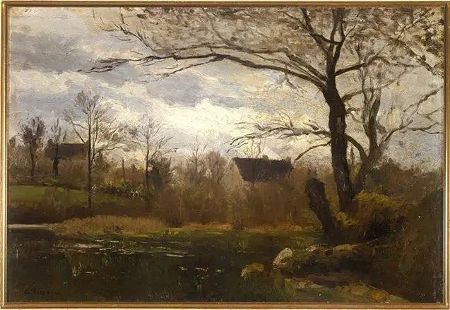 De vijver van Montfoucault - Camille Pissarro