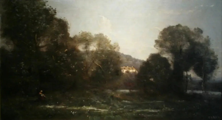 Het Meer van Ville d'Avray - Jean-Baptiste Camille Corot