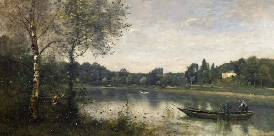 Het vijver van Ville d'Avray - Jean-Baptiste Camille Corot
