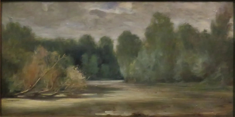 De vijver, nabij Louroux - Eugène Delacroix