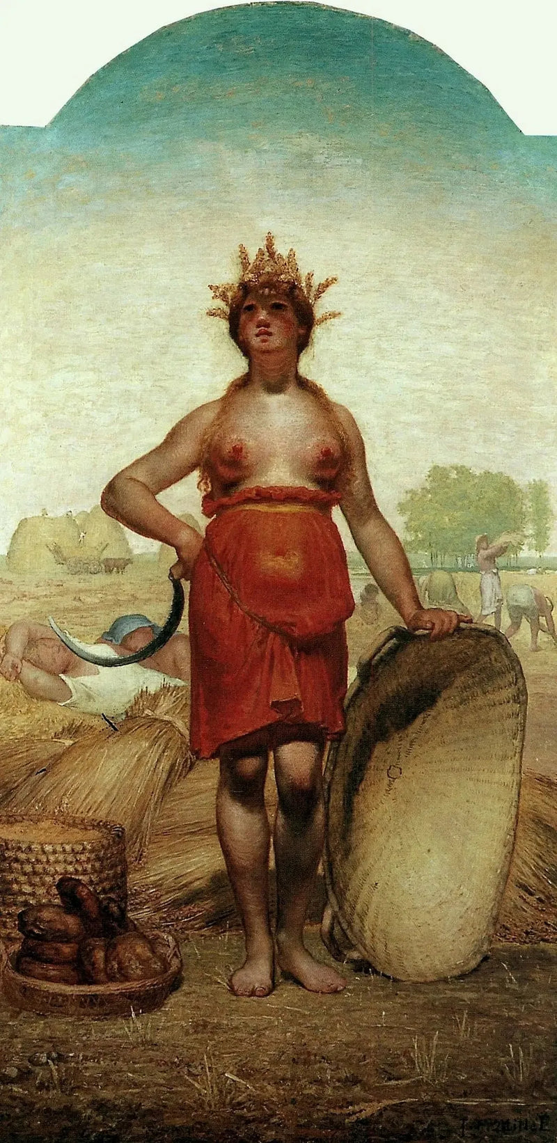De Zomer of Ceres - Jean-François Millet