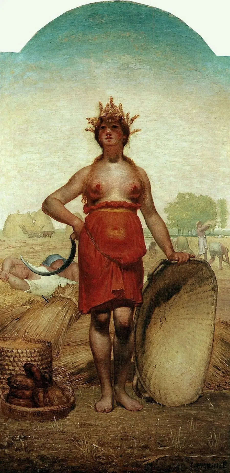 De Zomer of Ceres - Jean-François Millet