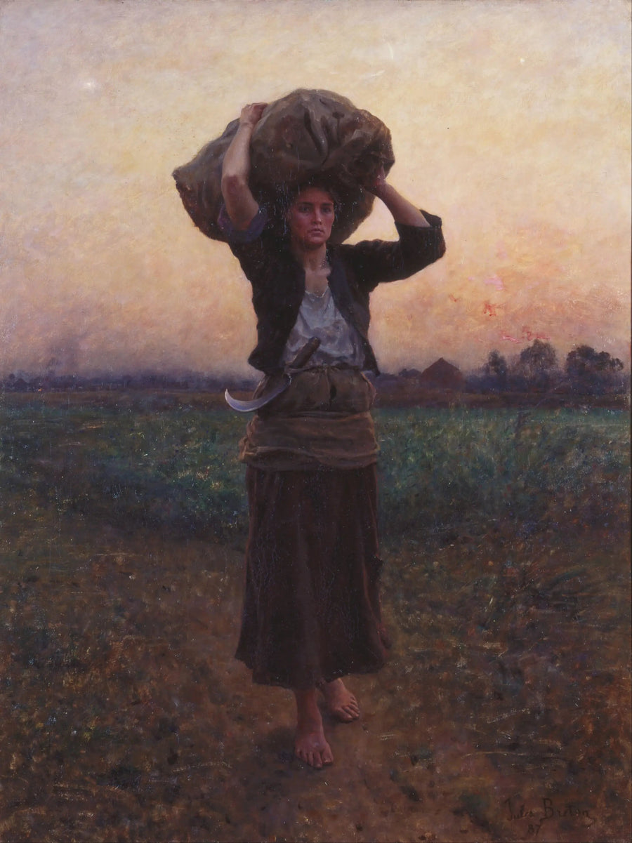 De ster van de herder - Jules Breton