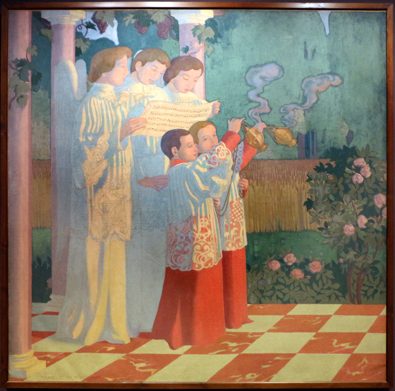 De verheffing van het Heilige Kruis en de verheerlijking van het offer van de mis - Maurice Denis