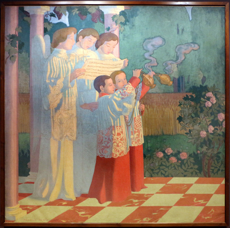 De verheffing van het Heilige Kruis en de verheerlijking van het offer van de mis - Maurice Denis