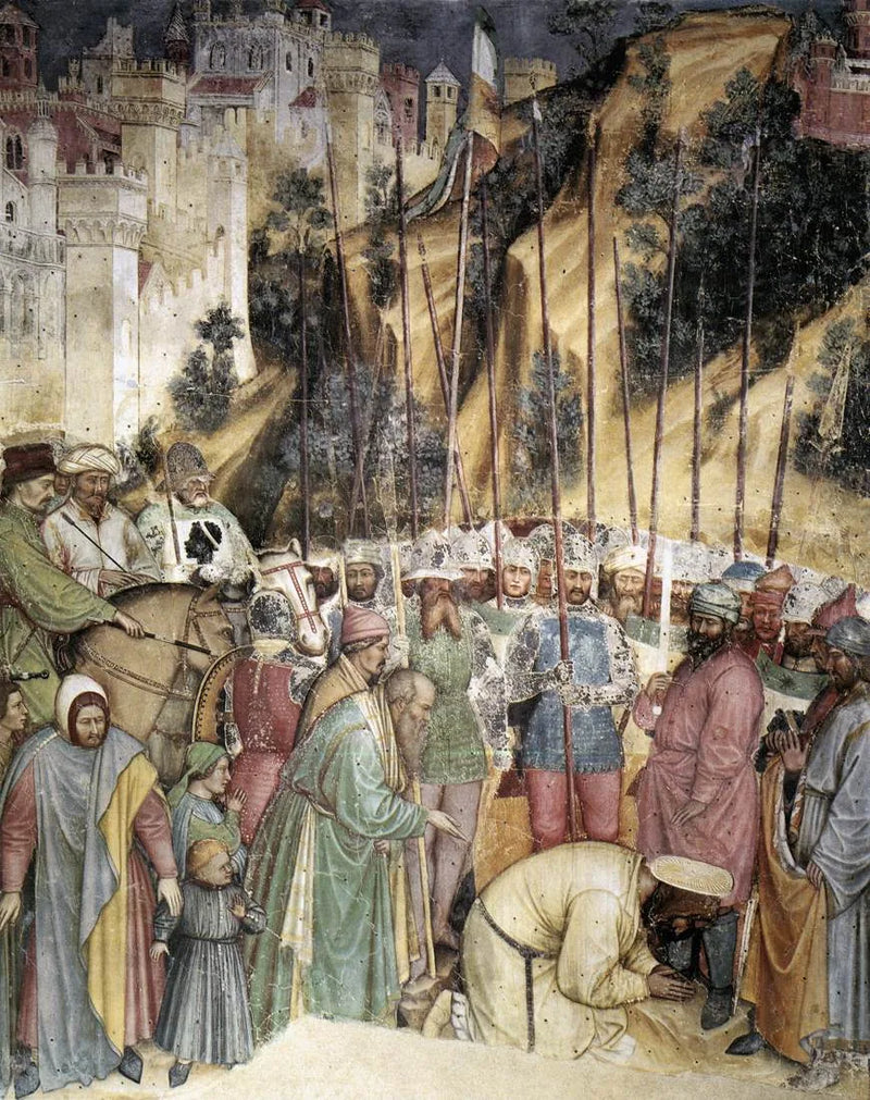 De uitvoering van Sint-Joris - Altichiero da Zevio