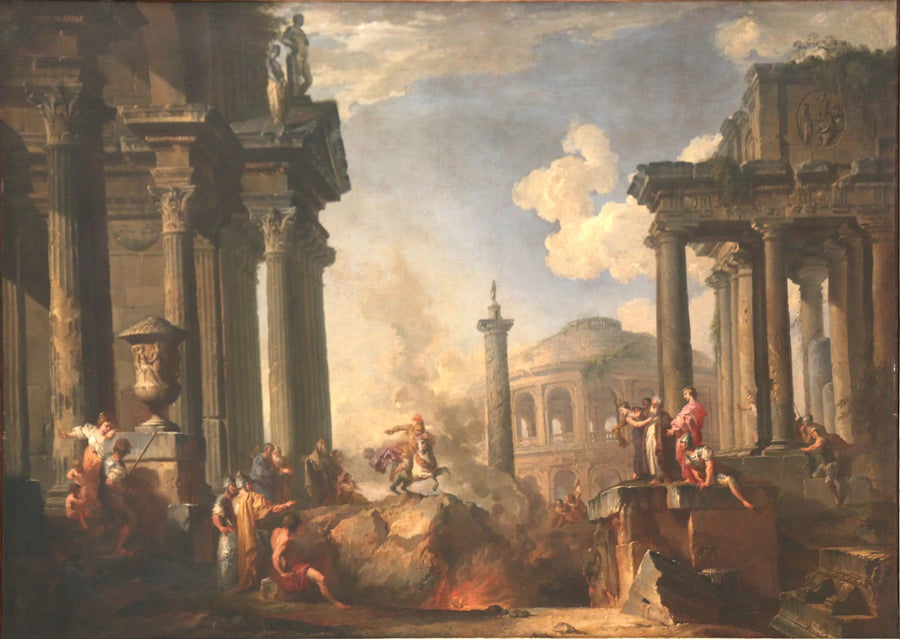 De uitleg van Marcus Curtius - Giovanni Paolo Panini

Source:
L'explication de Marcus Curtius - Giovanni Paolo Panini