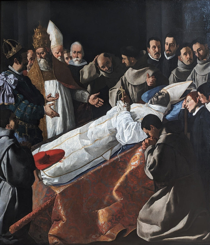 De Tentoonstelling van het lichaam van Sint Bonaventura - Francisco de Zurbarán