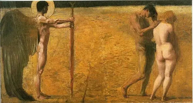 'De Uitdrijving uit het Paradijs - Franz von Stuck'