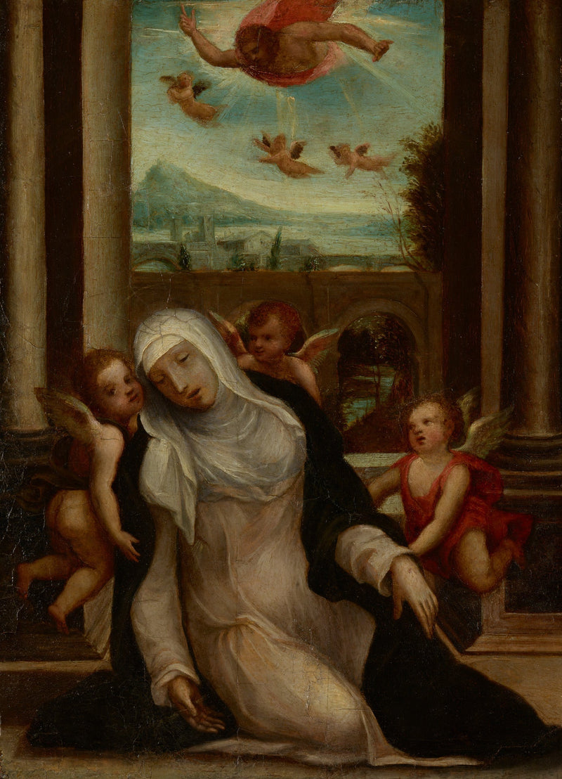 De extase van Sint Catharina van Siena - Il Sodoma (Giovanni Antonio Bazzi)