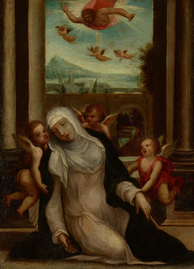 De extase van Sint Catharina van Siena - Il Sodoma (Giovanni Antonio Bazzi)