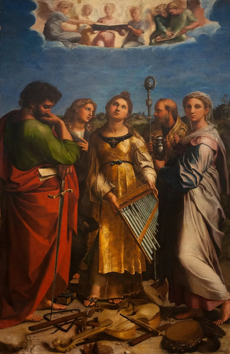 De Extase van de heilige Cecilia - Raphael Sanzio